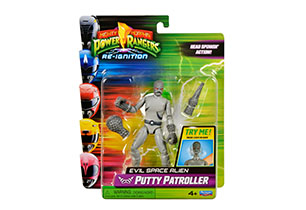 Power Rangers Head Flippin Basic Figures Assorted - Black Ranger
